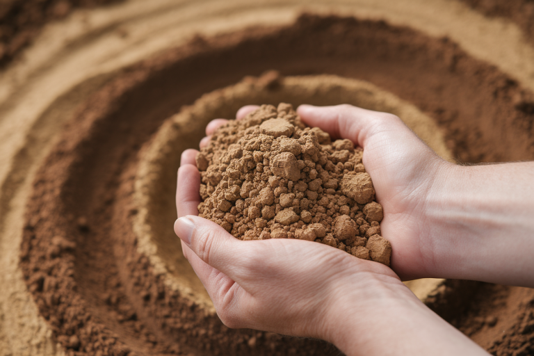 mains-echantillon-argile-couches-sol