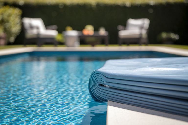 piscine-couverture-enroulee-eau-claire